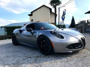 Alfa Romeo 4C Carbon Fiber Front Bumper Lip Trim Kit - Aggressive Design